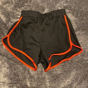 Black and red shorts